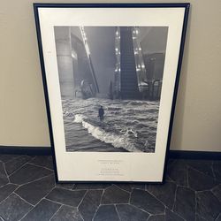 Read Comments - Vintage Framed Photomontage Art "The Sea Escalator" by Scott Mutter - PU in BVille.