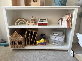 Sale!!!Wood White Open Storage Shelf