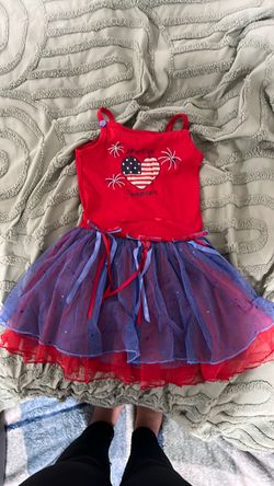 Girls 4th of July Tutu Dress