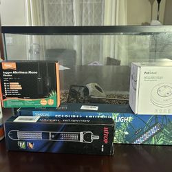 Complete Aquarium Set 10 Gallon Tank