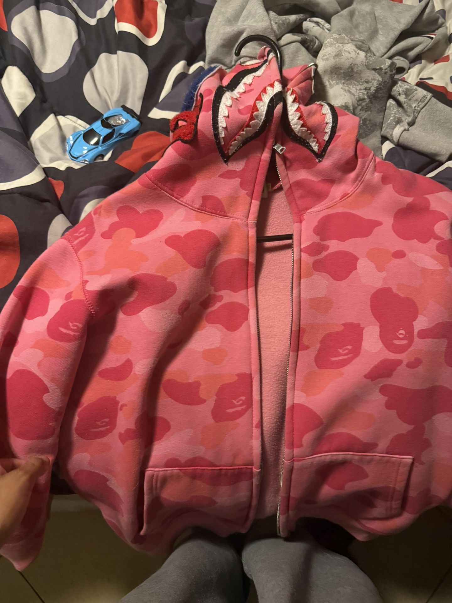 All Pink Bathing Ape Full Zip Up