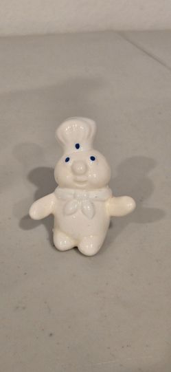 Vintage Pillsbury Doughboy Ceramic Mini Figurine (~2.5")