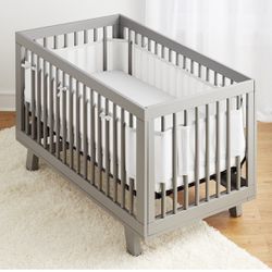 Breathable baby Crib Mesh Liner