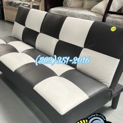 Black And White Futon Couch Sofa Cama
