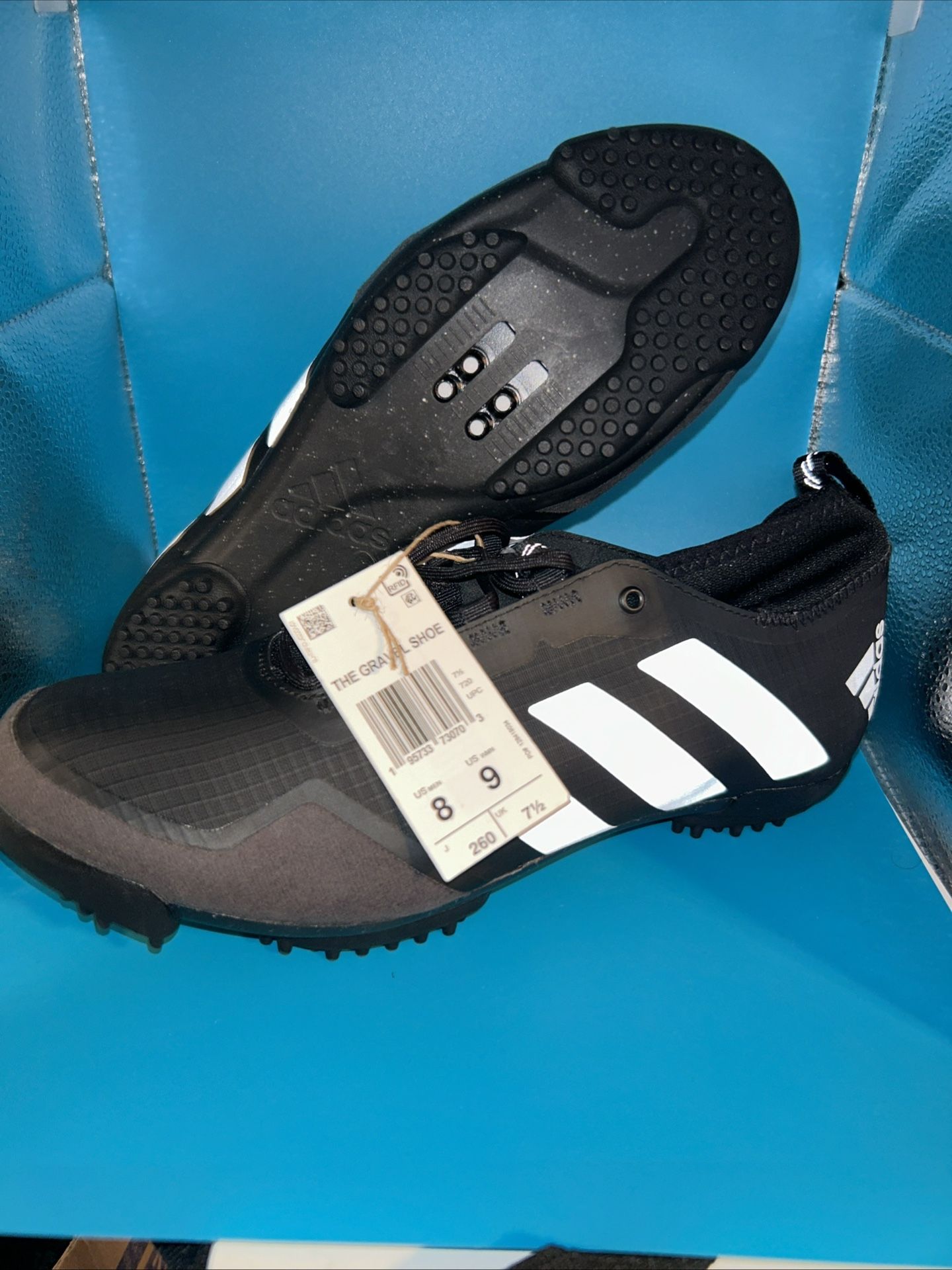 ADIDAS The Gravel Unisex Cycling Shoes GW5330 Black Mens 8 Women’s 9 NWOB