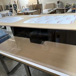 72x30x24 Tank 1/2" Thick With Black Back And Center Overflow