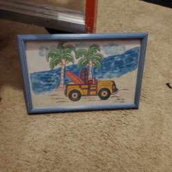 Arlene Armenta Surf Beach Frame Art