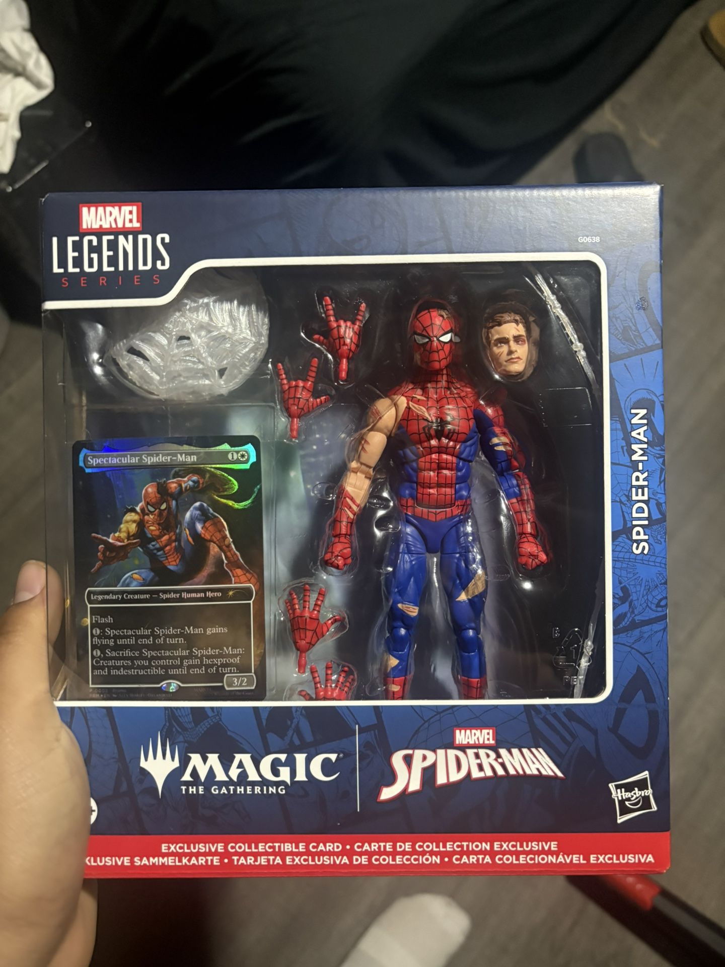 Marvel Legends MTG Spiderman (battle Damaged)