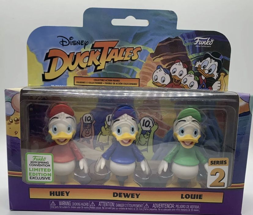 🔥 Funko ECCC Disney Ducktales Huey Dewey & Louie 3-Pack Series 2