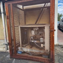 Metal cage with two door