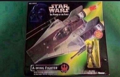 1997 Star Wars A-Wing Fighter with Action Figure