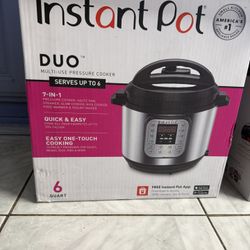 Instant Pot Duo 7-in-1 Electric Pressure Cooker, Slow Cooker, Rice, Steamer, Sauté, Yogurt Maker, Warmer & Sterilizer, Includes App, 6 Quart