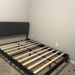 Grey queen Bed Frame 