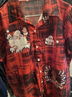 Santa Button Shirt