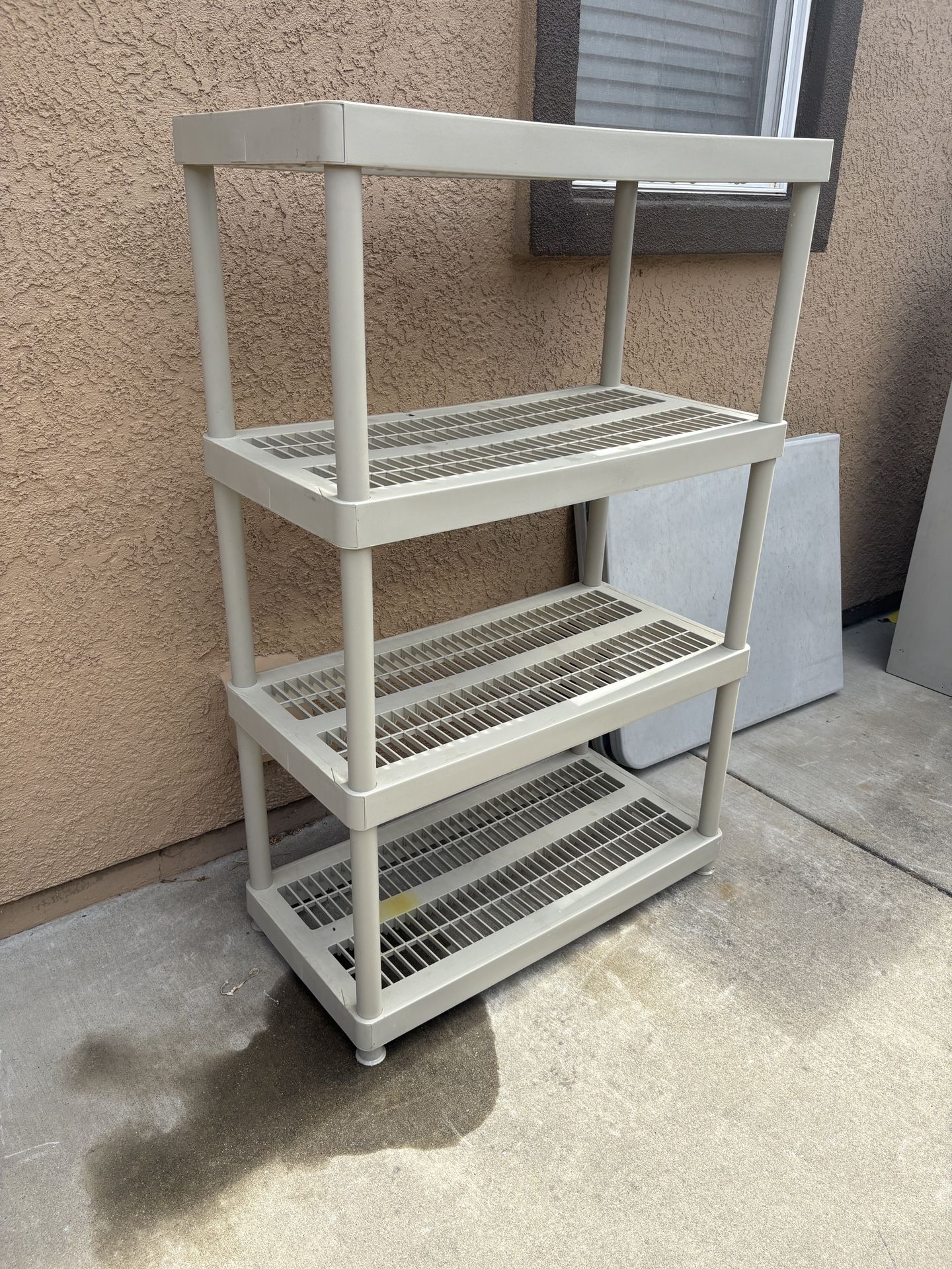 Plastic Shelving Unit / Garage Cabinet