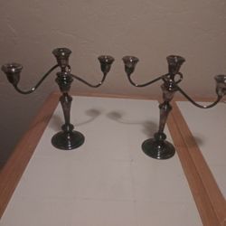 GORHAM SILVERPLATE Candle Holders