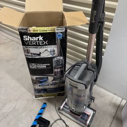 Shark AZ2002 Vertex Powered Lift-Away Upright Vacuum with DuoClean PowerFins, Self-Cleaning Brushroll, Large Dust Cup, Pet Crevice Tool, Dusting Brush