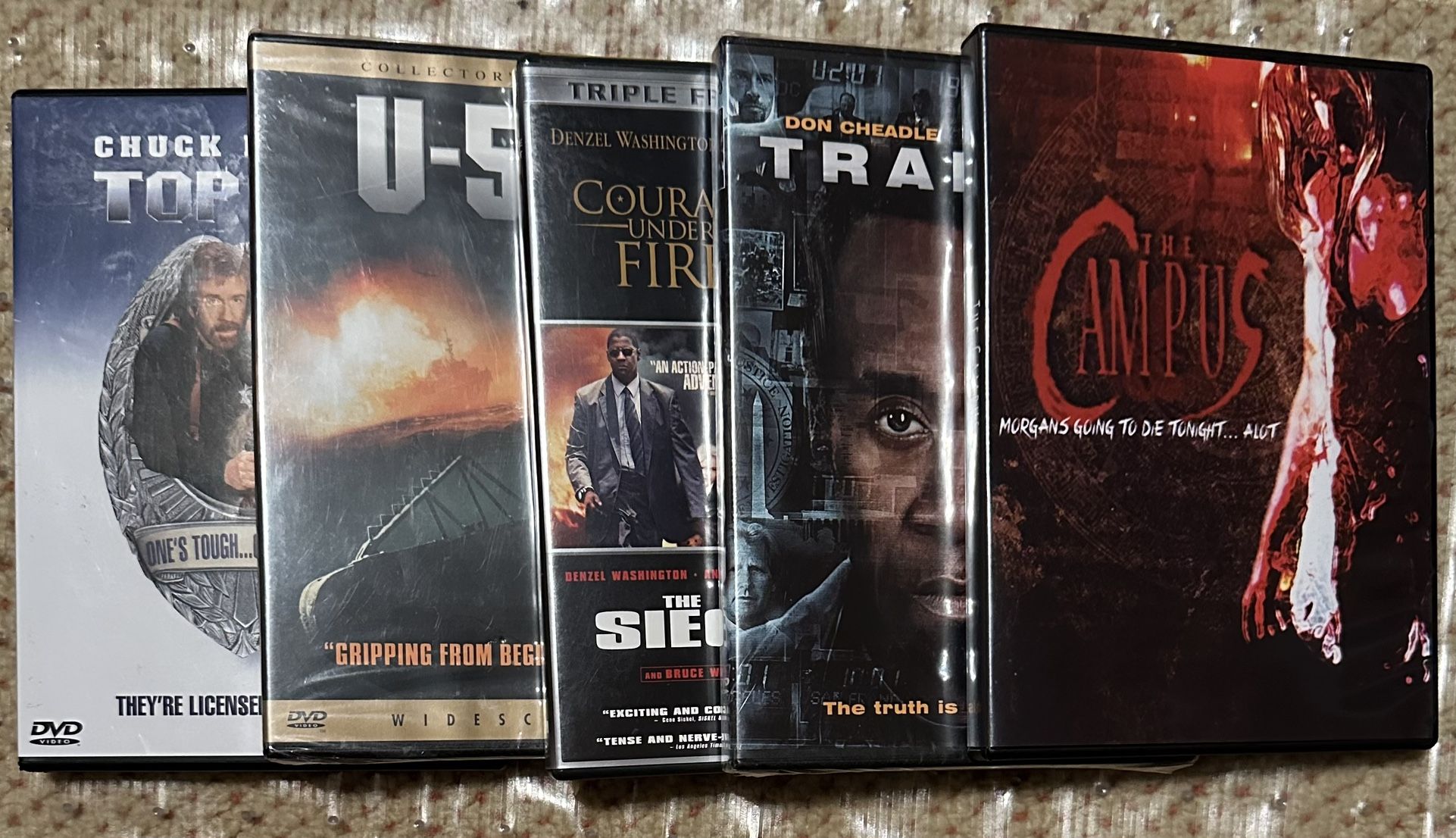 Lot of 5 DVD movies for $10