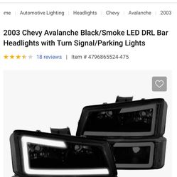 03-06 Avalanche Smoked Headlights