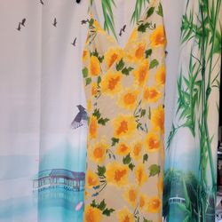 Floral Spaghetti Strap Dress Size M