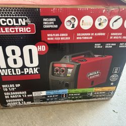Weld-Pak 180 Amp MIG Flux-Core Wire Feed Welder, 230V, Aluminum Welder with Spool Gun sold separately