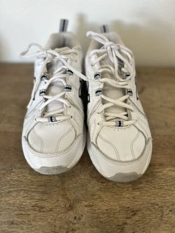 New Balance 608 Sneakers Shoes White Blue Women Size 8 No Sole