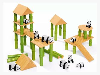 Lakeshore Learning Panda Village Block Set
