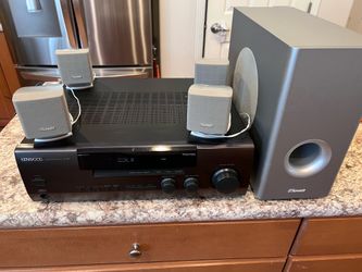 Kenwood Receiver with Speakers and Sub