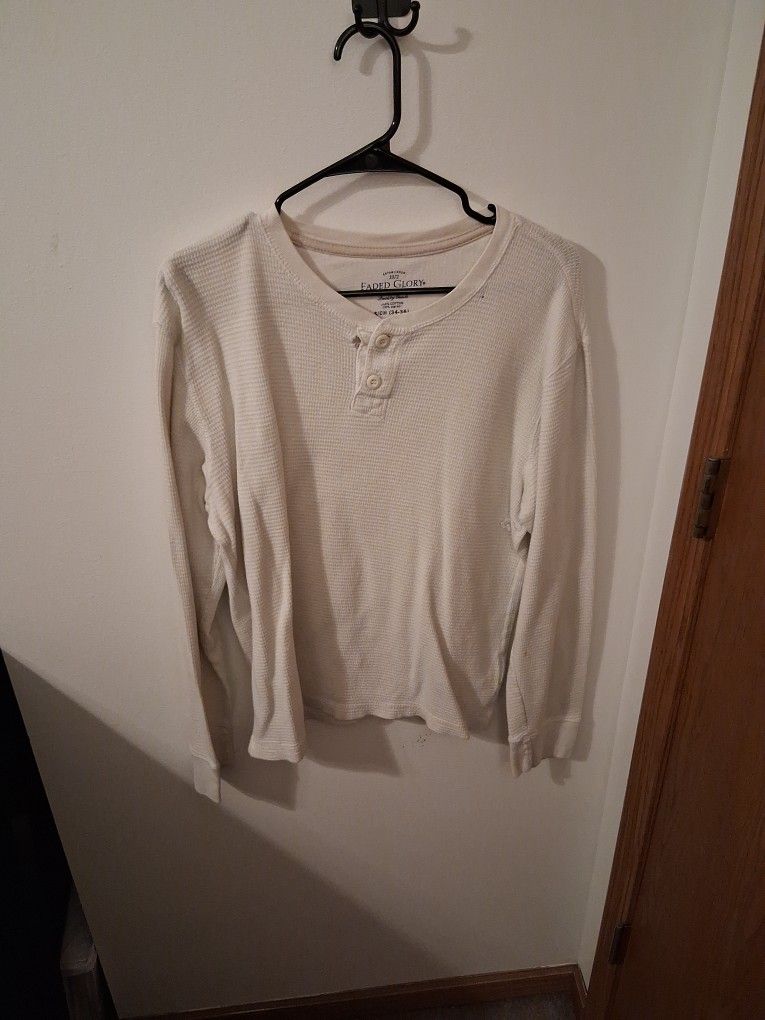 Faded Glory S/Ch [34-36] Long Sleeve Shirt