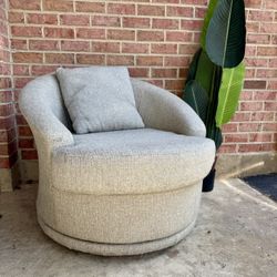 Gray Swivel Chair 