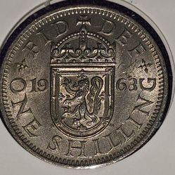 1963 Great Britain 1 Shilling Coin