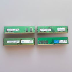 16gb DDR4 Desktop Ram Lot (4x4gb)