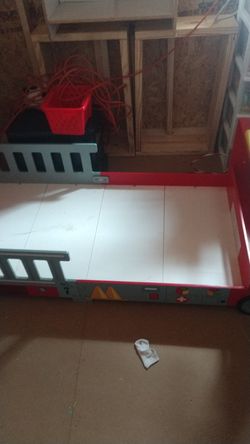 Fire truck todler bed