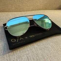 New Quay Australia Silver High Key Sunglasses