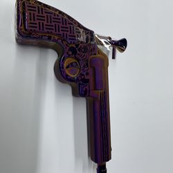 Glass art gun tobacco pipe