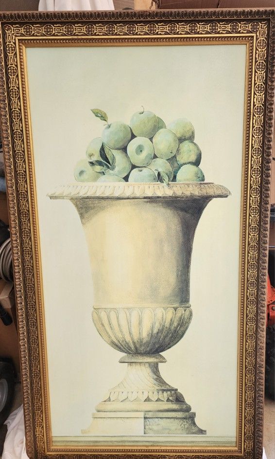 TUSCAN WALL PICTURE WITH GREEN APPLES