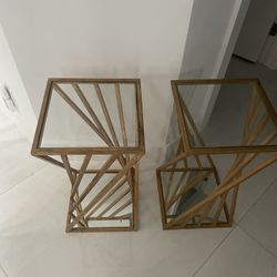 Mirrored Bedside Tables 