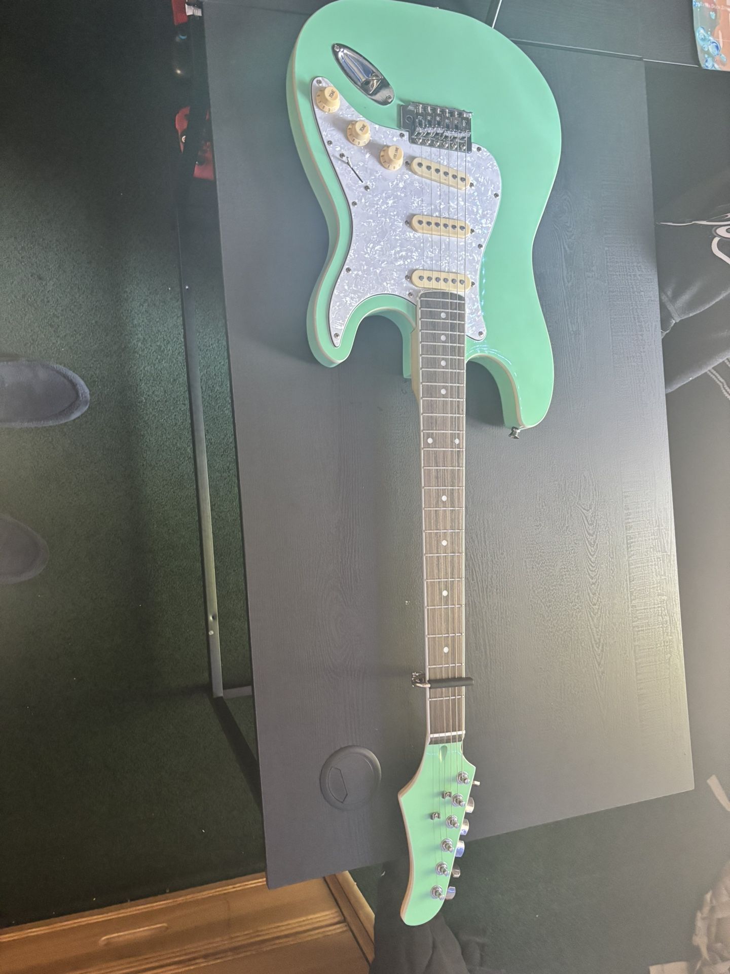 Fender Stratocaster-style electric guitar