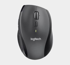 Logitech Wireless Laser Mouse with Ergonomic Mouse Pad for Wrist Support