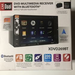 Dual DVD/CD Car Stereo Bluetooth Touchscreen 