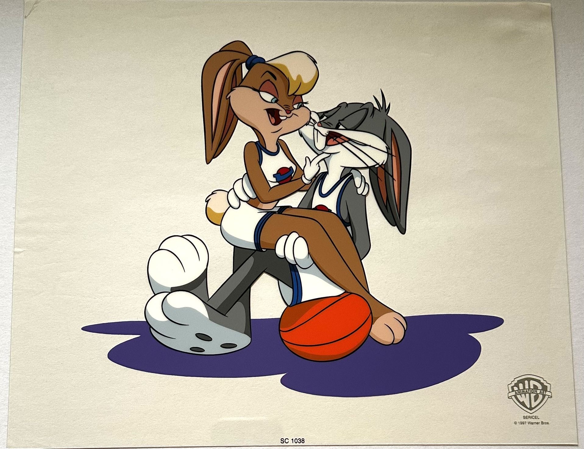 Basketball Courtship Warner Brothers Limited Edition Sericel Art Bugs Bunny