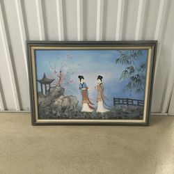 Painting Of Japanese Geishas