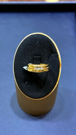 14K Solid Gold Men's Ring Natural Diamonds