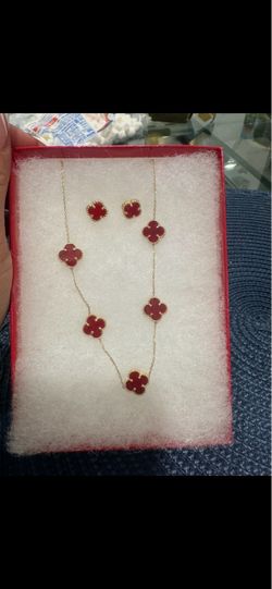 Red gold van set 14 k