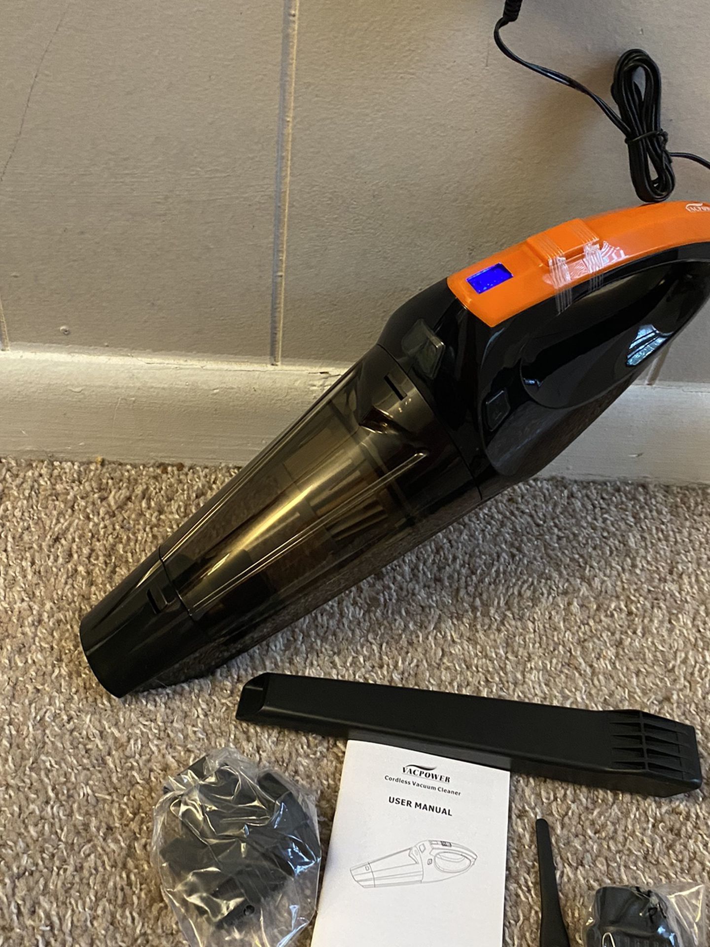 Handheld Vacuum, 6500PA Cordless Hand Vacuum, Mini Portable Vacuum Cleaner Handheld with Rechargeable 2500mAh for Pet Hair, Home, and Car Cleaning