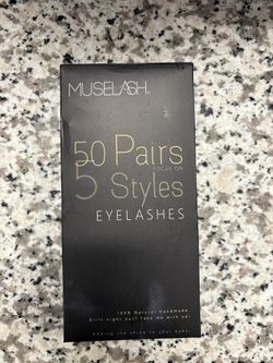 New MUSELASH 50 Pairs 5 Styles Eyelashes