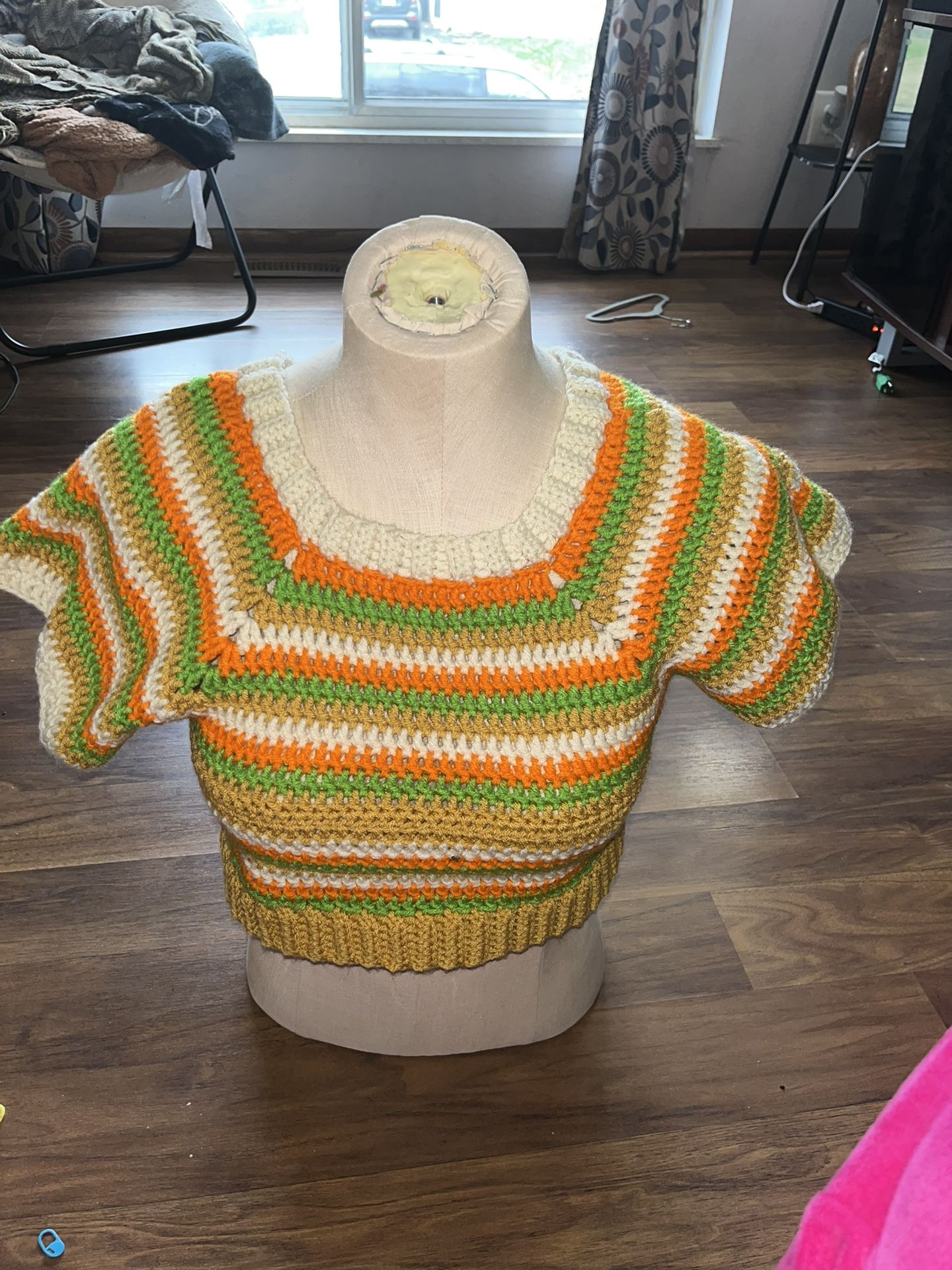 Handmade crochet shirt
