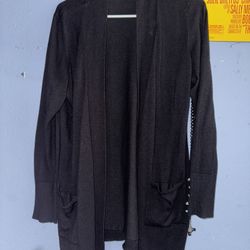 Size L Black Cardigan