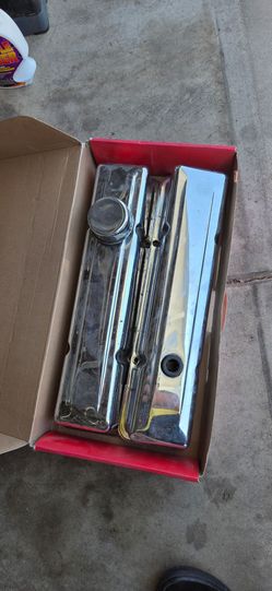 Chevy chrome valve covers