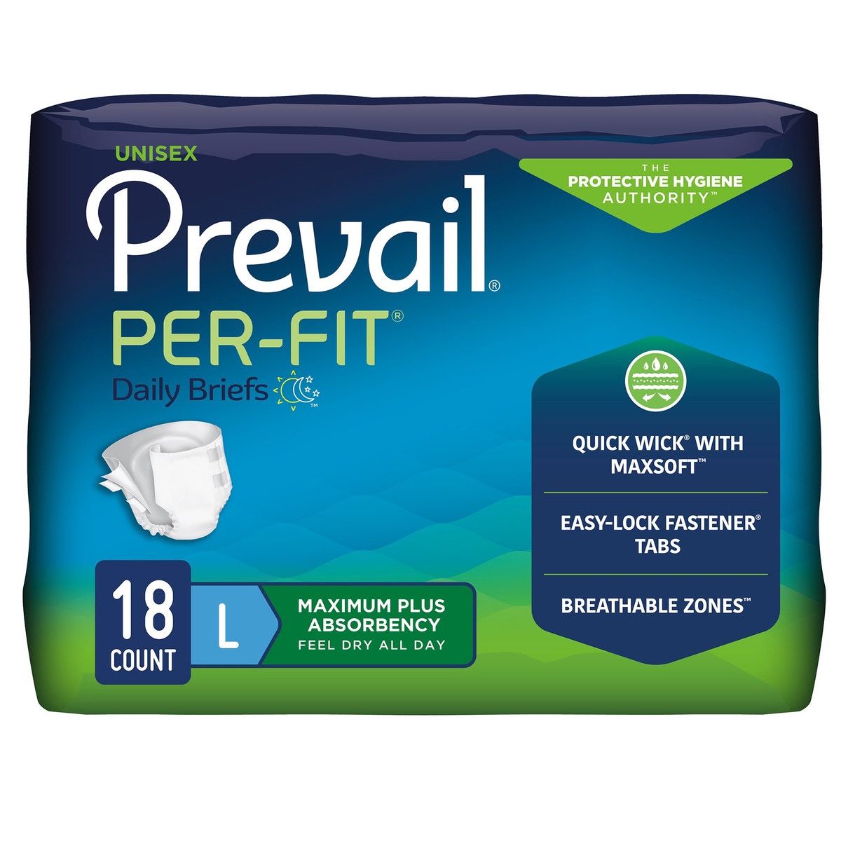 Prevail Per-Fit Daily Adult Incontinence Protective Pull-Up Underwear, Extra Absorbency